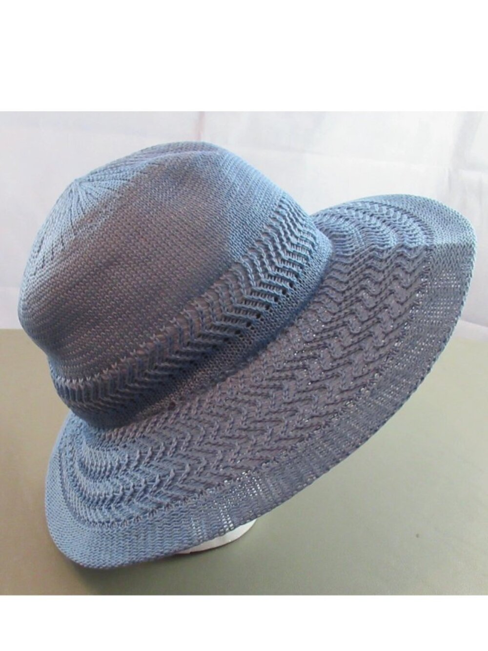 Collection XIIX Women's Color Expansion Panama Hat, Chambray Blue, One Size